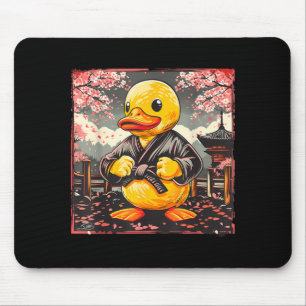Karate Rubber Duck Animal Mma Taekwondo Jiu-Jitsu Mouse Pad