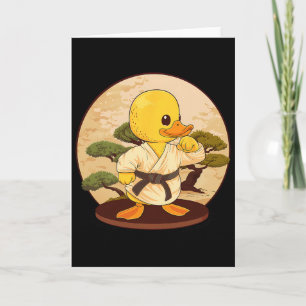 Karate Rubber Duck Motif Taekwondo Jiu-jitsu Mma K Card