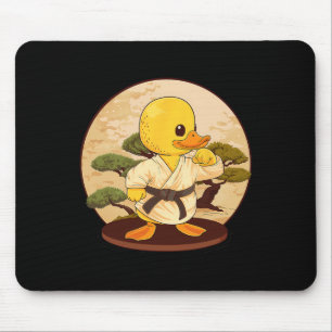 Karate Rubber Duck Motif Taekwondo Jiu-jitsu Mma K Mouse Pad