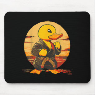 Karate Rubber Duck Motif Taekwondo Jiu-Jitsu MMA Mouse Pad