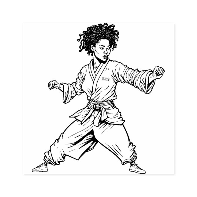  Karate Rubber Stamp (Imprint)