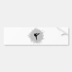 Karate Scribble Style Bumper Sticker