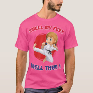 Karate Shirt For Girls Smell My Feet Gift For Kids