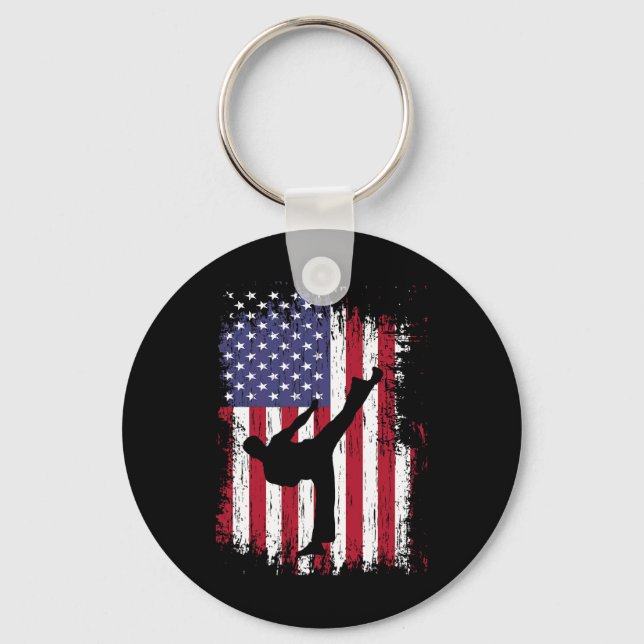Karate Shirt - Funny Taekwondo  Key Ring (Front)
