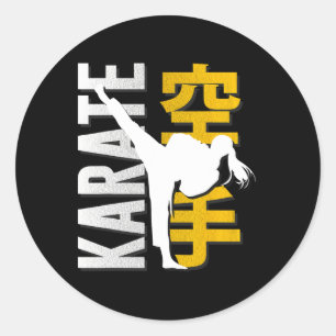 Karate Shirts Martial Arts - Girls Classic Round Sticker
