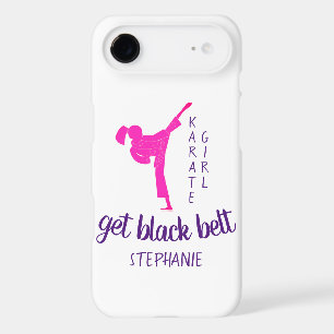 Karate Silhouette Girly Trendy Pink Martial Art