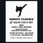 Karate Silhouette, Karate Class Advertising Flyer<br><div class="desc">Karate Silhouette,  Karate Class Advertising Flyers By The Business Card Store.</div>