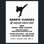Karate Silhouette, Karate Class Advertising Flyer<br><div class="desc">Karate Silhouette,  Karate Class Advertising Flyers By The Business Card Store.</div>