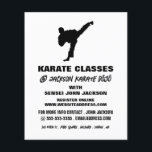 Karate Silhouette, Karate Class Advertising Flyer<br><div class="desc">Karate Silhouette,  Karate Class Advertising Flyers By The Business Card Store.</div>