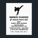 Karate Silhouette, Karate Class Advertising Flyer<br><div class="desc">Karate Silhouette,  Karate Class Advertising Flyers By The Business Card Store.</div>