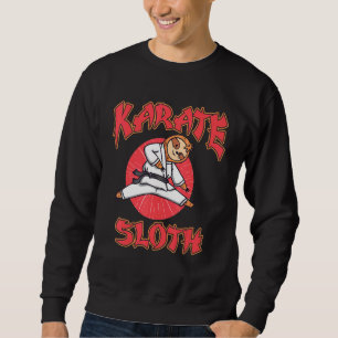 Karate Sloth Action Animal   Koala Forest Jungle N Sweatshirt