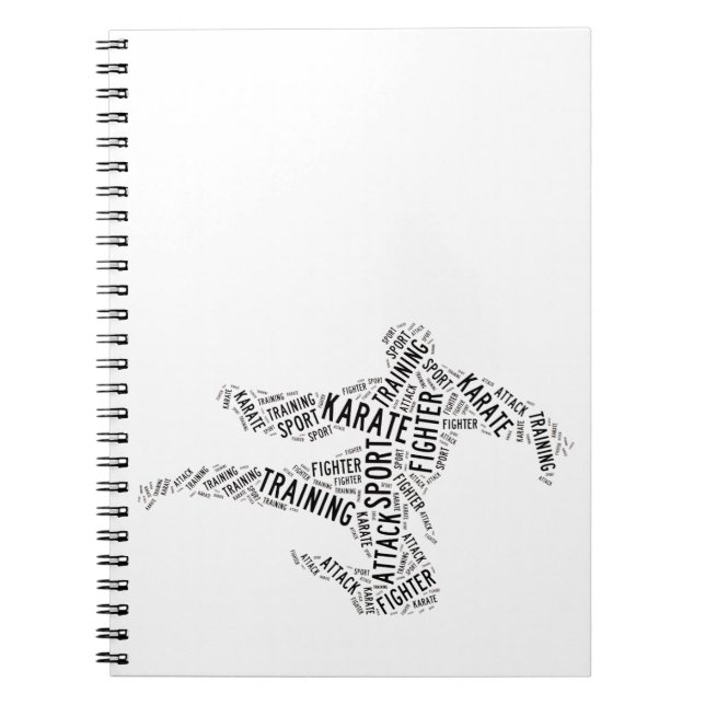Karate Spiral Notebook (Front)