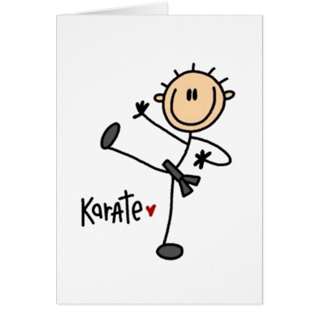 Karate Stick Figure (Front)