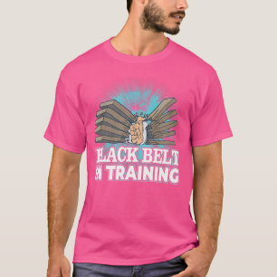 Karate Student Black Belt Training In Karate Dojo T-Shirt