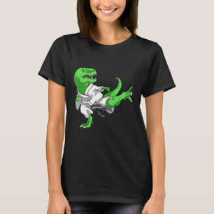 Karate T-rex Dino Student Dinosaur Teacher Karatek T-Shirt