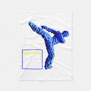 Karate T Shirt_1 Fleece Blanket
