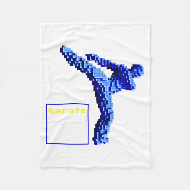 Karate T Shirt_1  Fleece Blanket (Front)