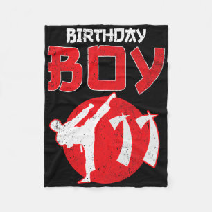 Karate Taekwondo 11 Years Old Birthday Martial Art Fleece Blanket