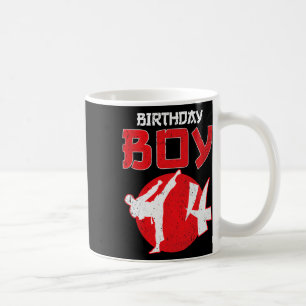 Karate Taekwondo 4 Years Old Birthday Martial Arts Coffee Mug