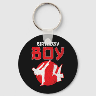 Karate Taekwondo 4 Years Old Birthday Martial Arts Key Ring