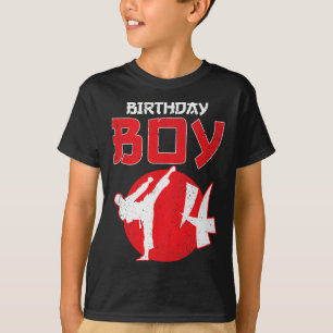Karate Taekwondo 4 Years Old Birthday Martial Arts T-Shirt