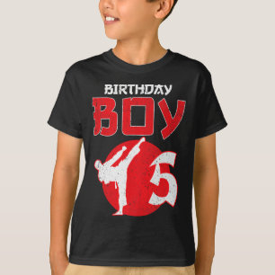Karate Taekwondo 5 Years Old Birthday Martial Arts T-Shirt