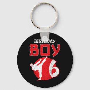 Karate Taekwondo 6 Years Old Birthday Martial Arts Key Ring