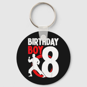 Karate Taekwondo 8 Years Old Birthday Martial Arts Key Ring