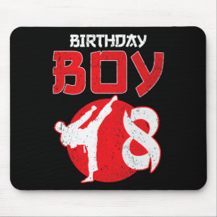 Karate Taekwondo 8 Years Old Birthday Martial Arts Mouse Pad