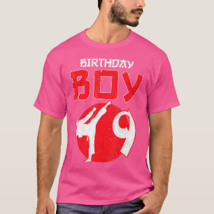 Karate Taekwondo 9 Years Old Birthday Martial Arts T-Shirt
