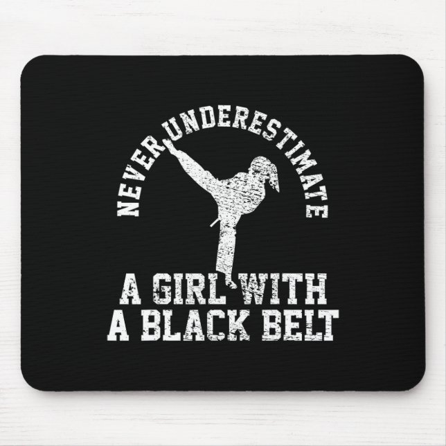 Karate Taekwondo Blackbelt  Mouse Pad (Front)