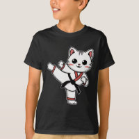 Karate Taekwondo Funny Cat Jiu Jitsu Women Girls M