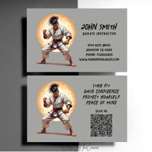 Karate Taekwondo Judo Martial Arts Instructor Business Card