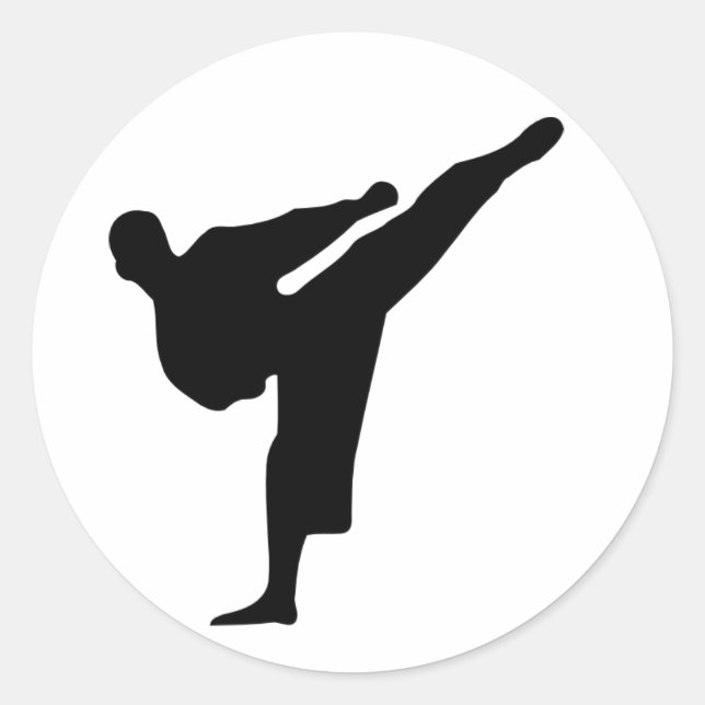 Karate / Taekwondo Kick Sticker (Front)