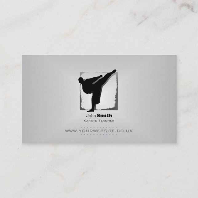 Karate Teacher Business Card (Front)