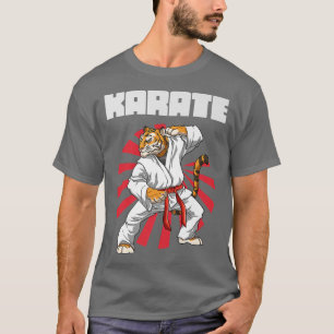 Karate Tiger and Japanese Sun Karate Martial Arts  T-Shirt