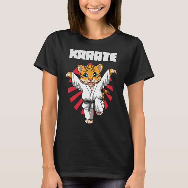 Karate Tiger Crane Kick 1 T-Shirt (Front)