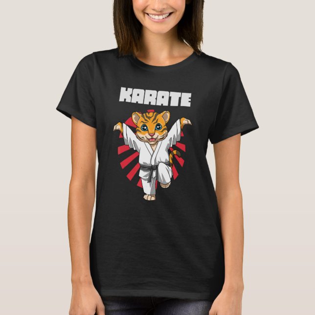 Karate Tiger Crane Kick 1 T-Shirt (Front)