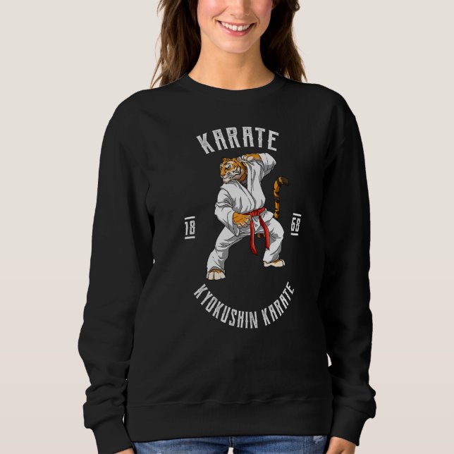 Karate Tiger  Karate Japan Fighting Sweatshirt (Front)