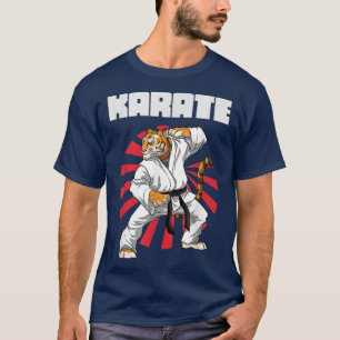 Karate Tiger - Karate Japanese Sun Martial Arts  T-Shirt