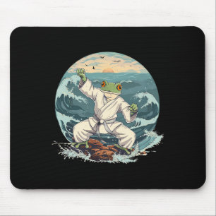 Karate Toad Taekwondo Beach Sunset Martial Arts To Mouse Pad