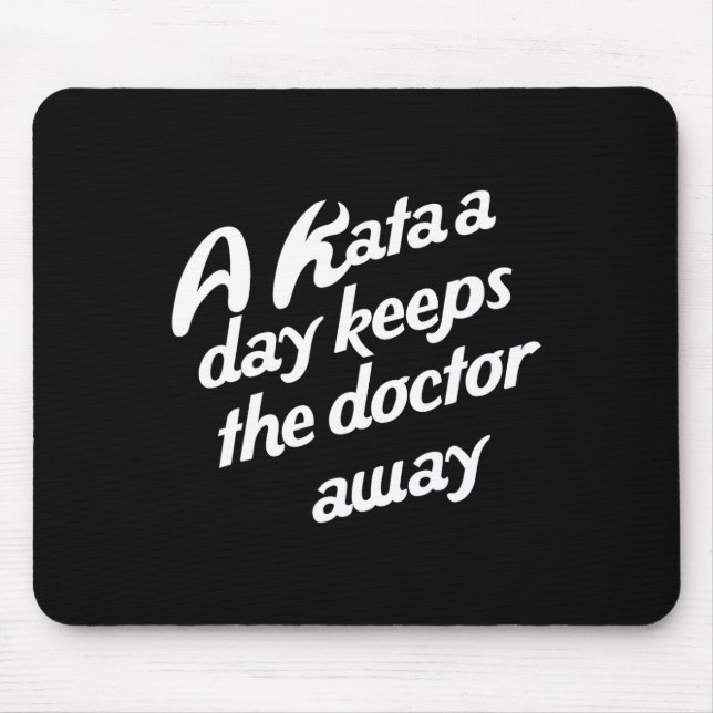 Karate . Traditional Shotokan Karate Dojo  Mouse Pad (Front)