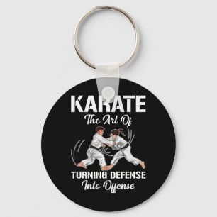 Karate Training Offence Black Belt Sport Martial A Key Ring