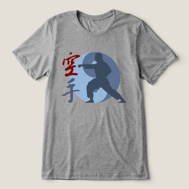 Karate Tri-Blend Shirt (Design Front)