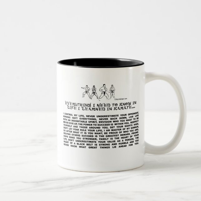 KARATE Two-Tone COFFEE MUG (Right)