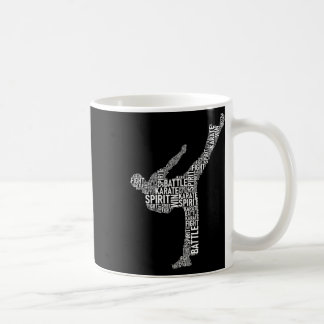 Karate Typography - Martial Arts Coach Comt Self D Coffee Mug