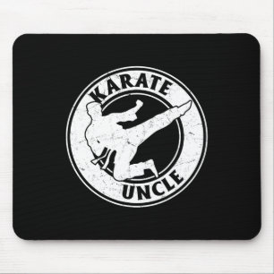 Karate Uncle Karate Fighting Uncle Karate Mouse Pad