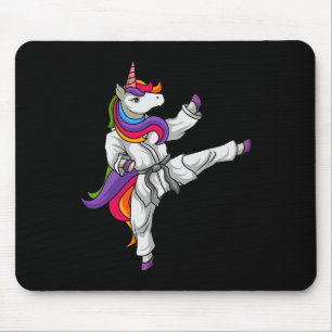 Karate Unicorn Black Belt Japanese Martial Arts Lo Mouse Pad
