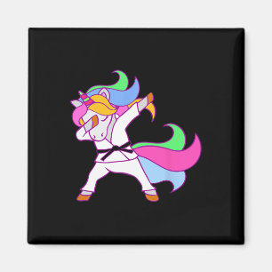 Karate Unicorn Karatecorn Girls Magnet