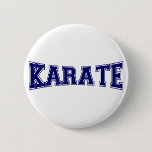Karate University Style 6 Cm Round Badge